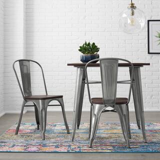 StyleWell Finwick Gunmetal Gray Dining Chair (Set of 2) CW801A-18-GMG