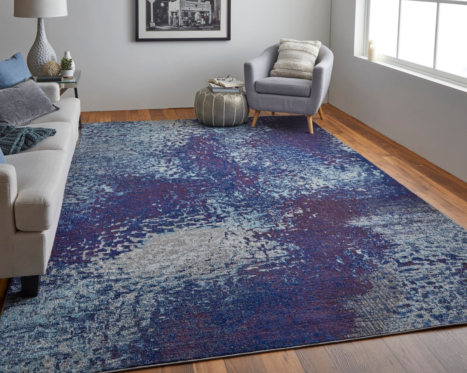 Adelmo Blue / Purple Rug