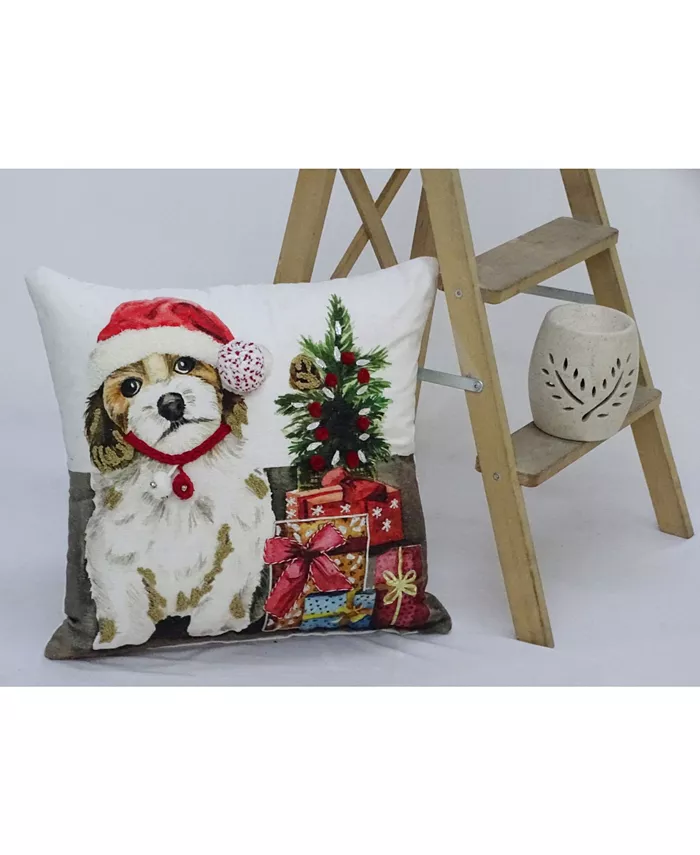 Vibhsa Chicos Home Holiday Dog Decorative Pillow，20