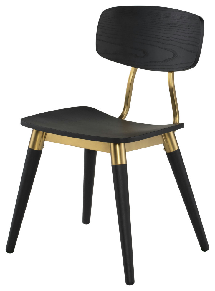 Scholar Onyx Wood Dining Chair   Midcentury   Dining Chairs   by Kolibri Decor  Houzz