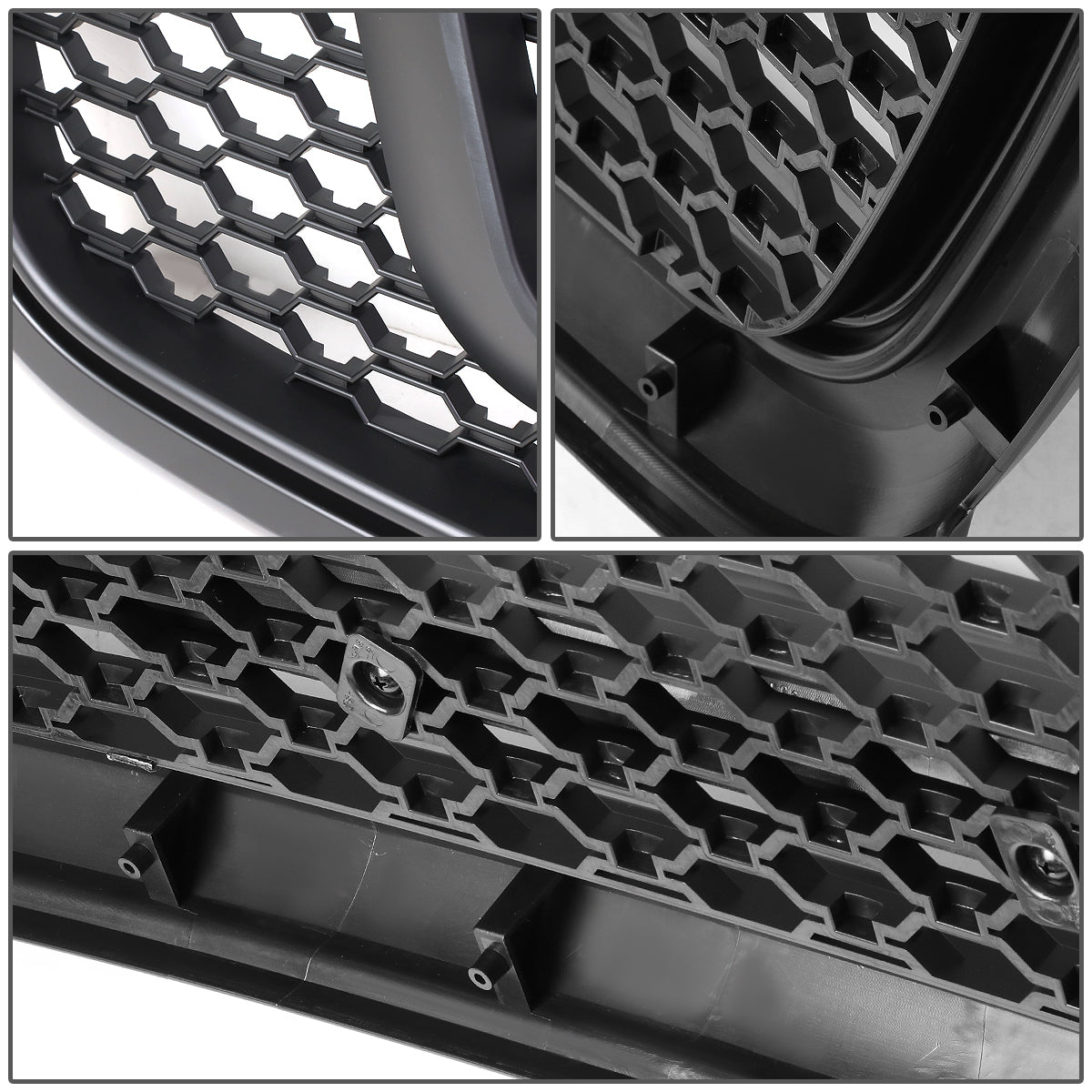 DNA Motoring GRILLE-FR-DR13-BK For 2013 to 2017 Ram 1500 ABS Plastic OE-Style Rebel Front Grille (Black) - DS DJ D2 14 15 16