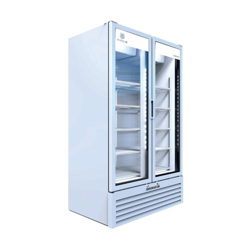 Beverage-Air MT49-1 - Beverage Air MT49 Marketeer Refrigerated Reach-In Merchandiser， 2 Door， White