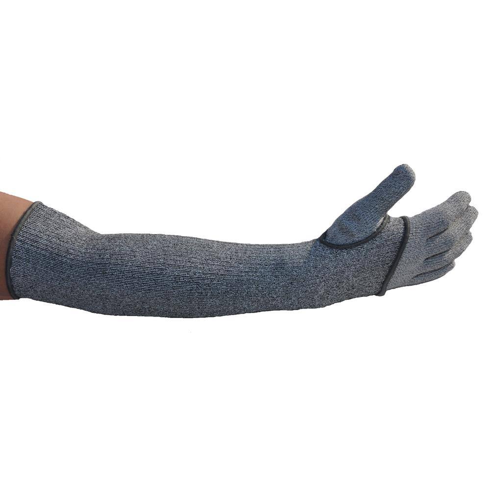 G  F Products Large Gray Cut Resistant Level-5 Cut Protection Arm Sleeves Arm Width 4 in. to 8 in. Sold By Pair (2-Pieces) 58122L-pair