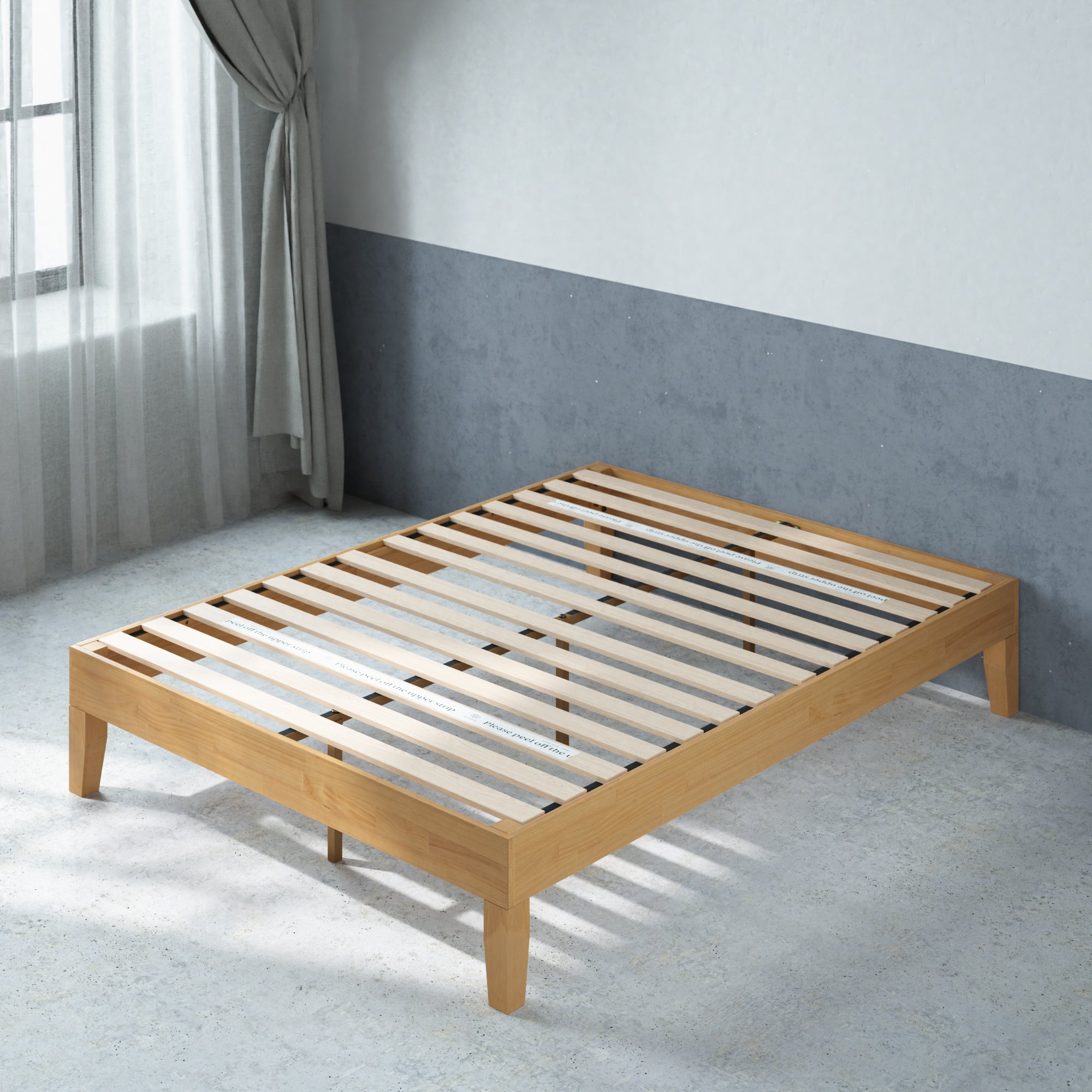 Zinus Moiz 14” Deluxe Wood Platform Bed Frame, Queen