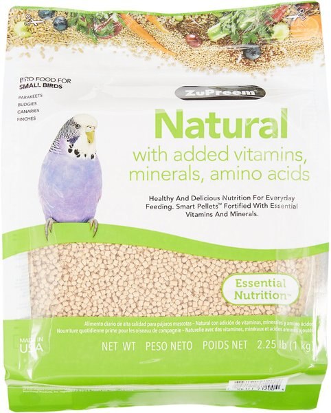 ZuPreem Natural Daily Small Bird Food， 2.25-lb bag