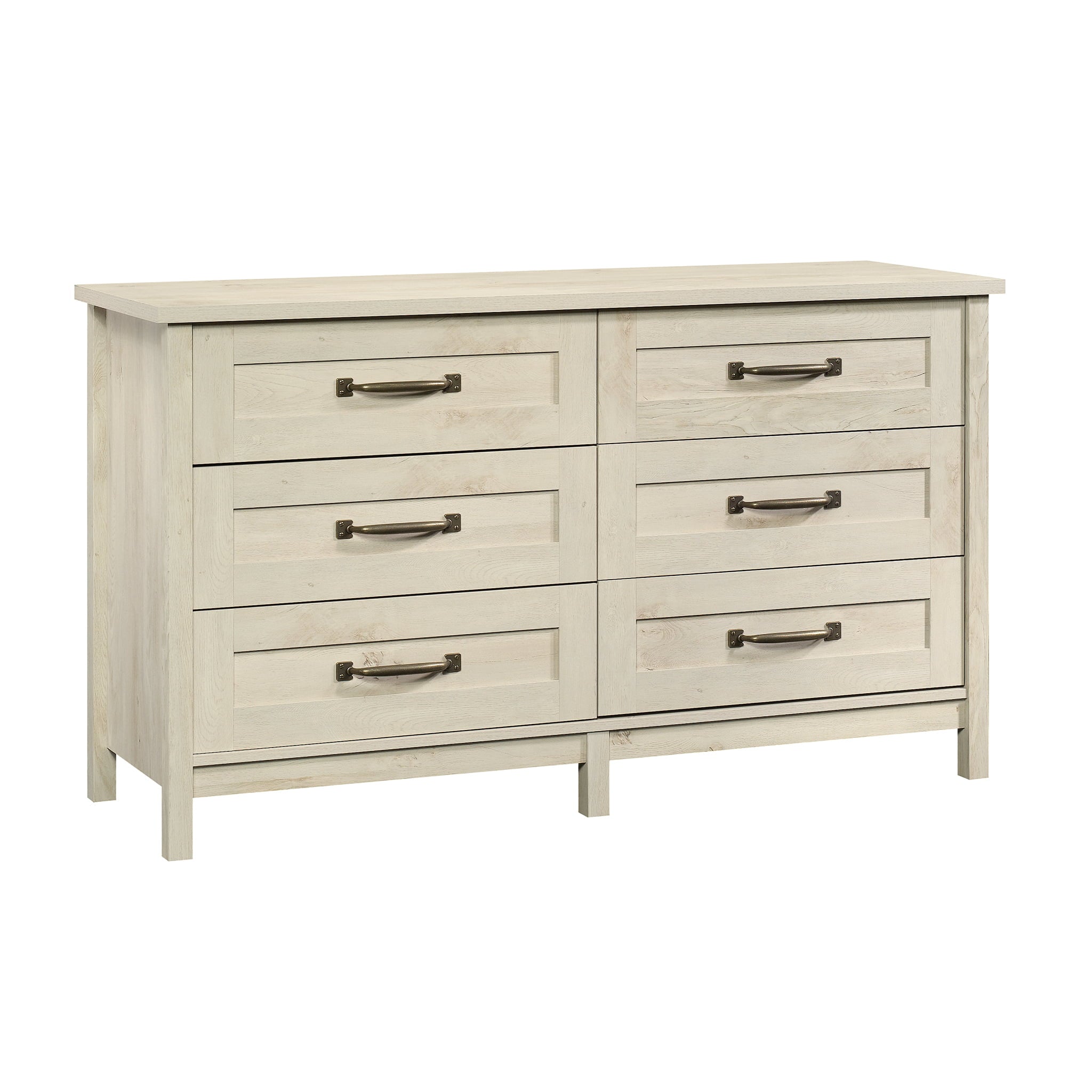 Better Homes & Gardens Modern Farmhouse 6 - Drawer Dresser, Rustic White Finish