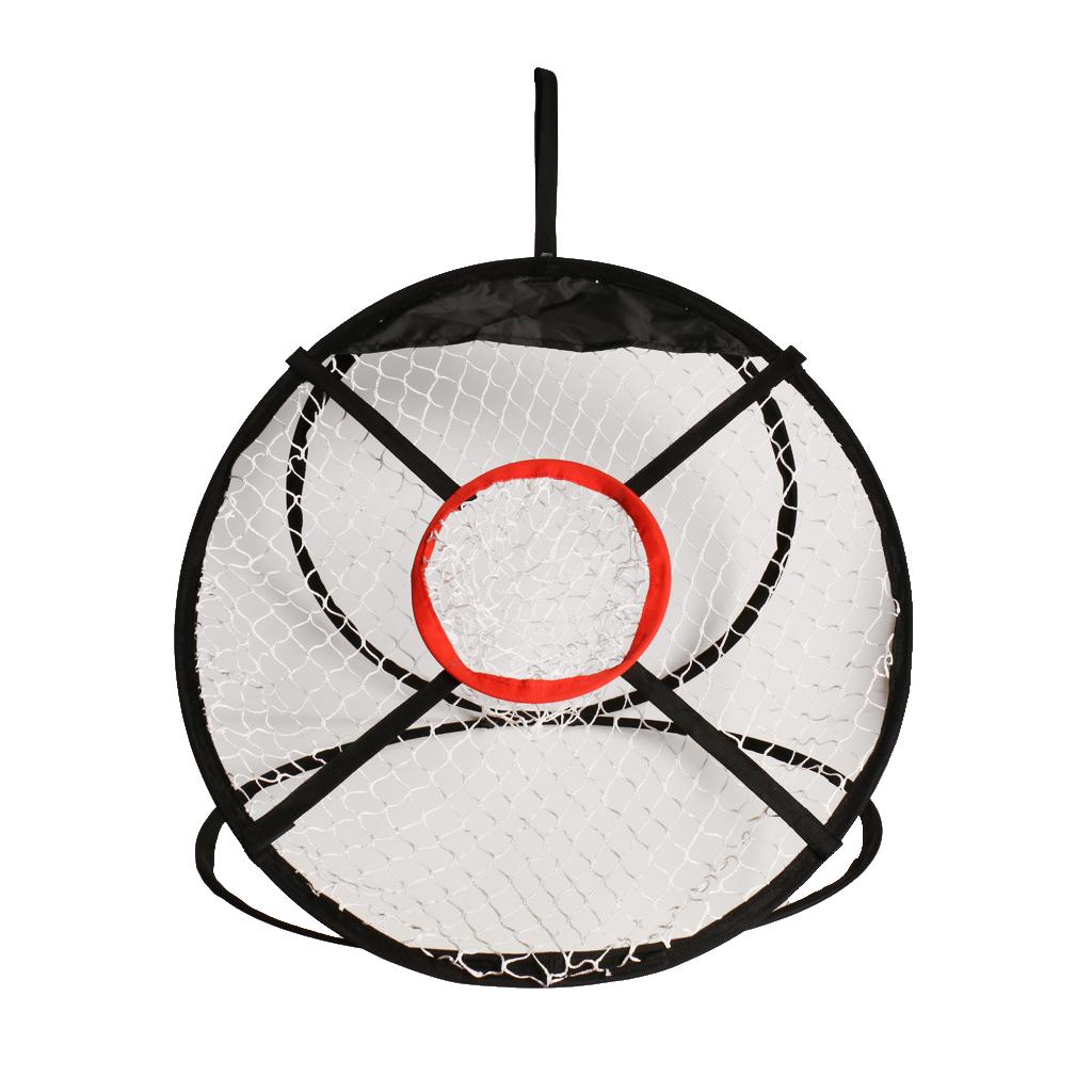 24'' Portable Golf Chipping Pitching Net for Beginner Training Hitting Aid