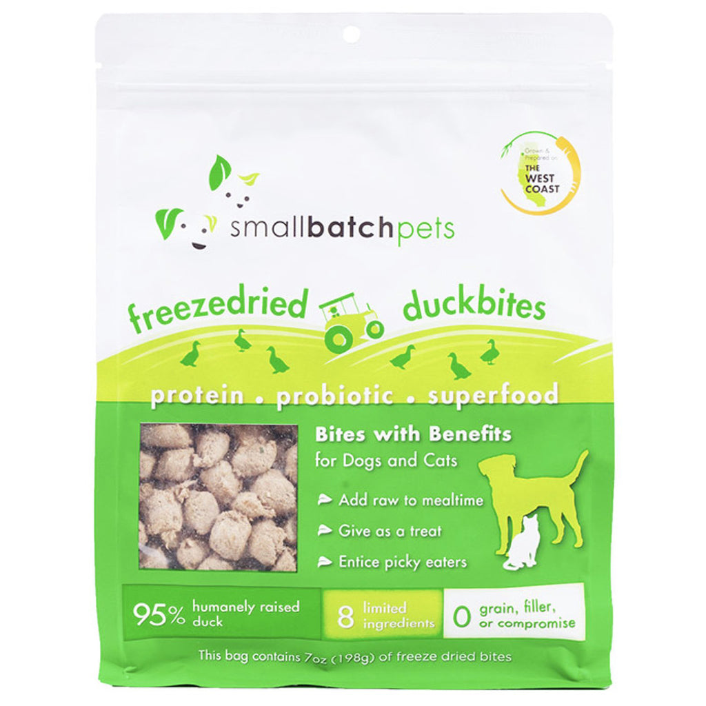 SmallBatch Freeze-Dried Duck Bites Dog and Cat Treats - 7oz