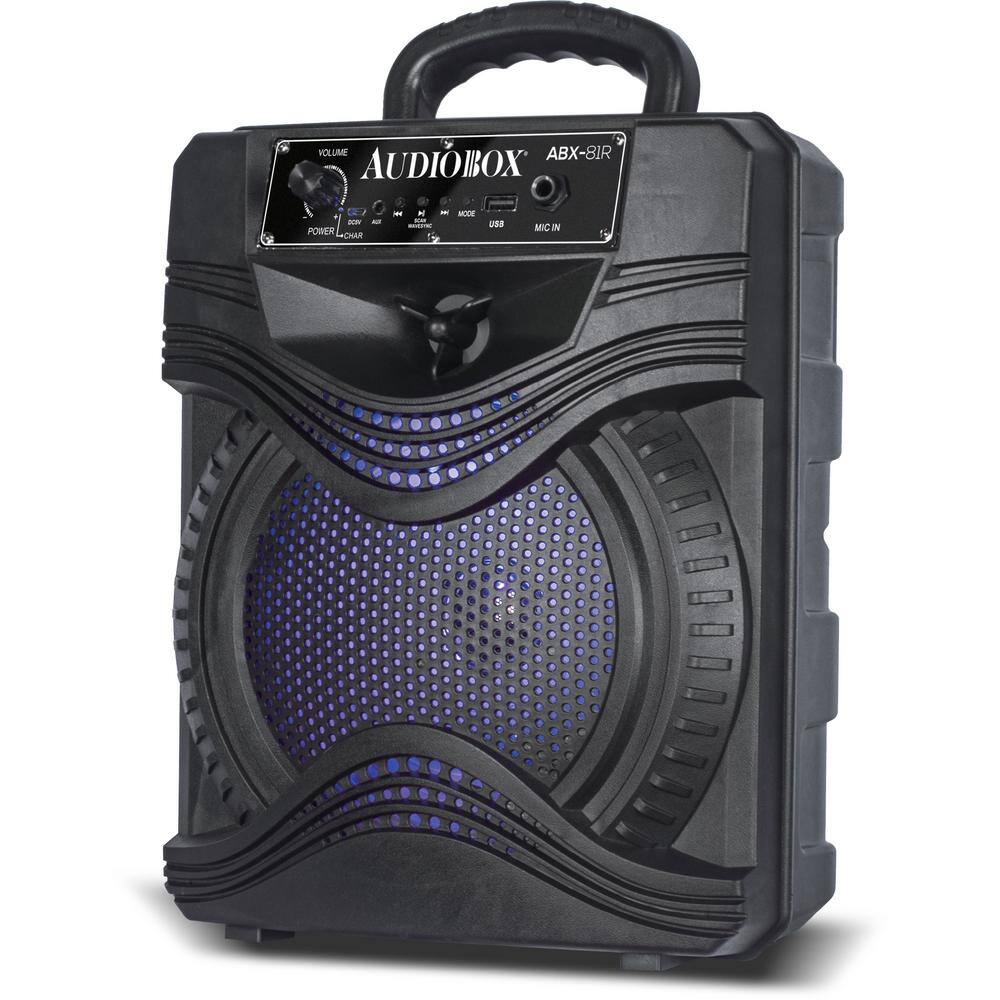 Audiobox 8 in. Rechargeable Pa Speaker W Mic ABX-81R