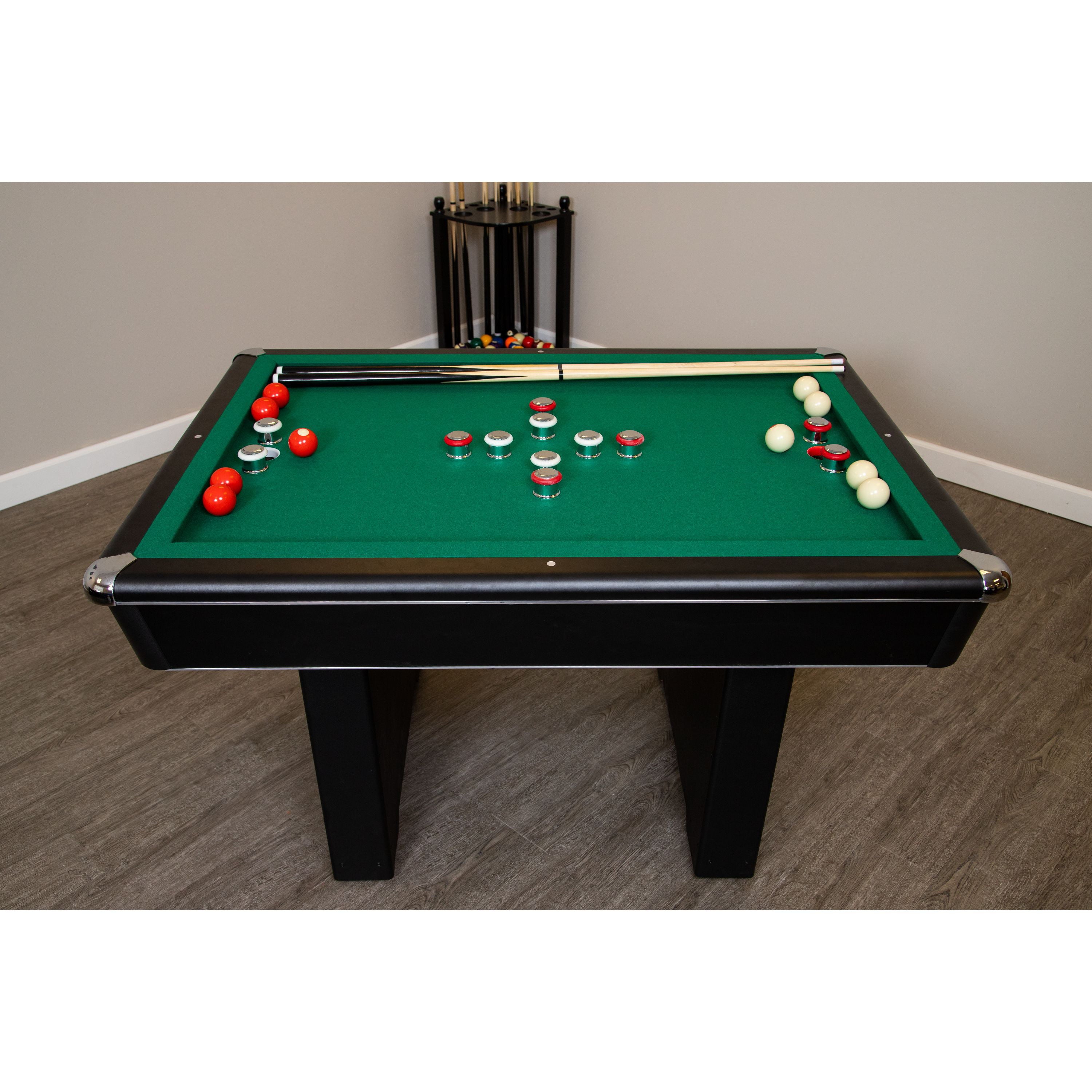 Hathaway Renegade Slate Bumper Billiard Pool Table, 54In., Green