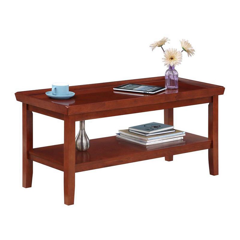 Convenience Concepts Ledgewood Coffee Table with Shelf