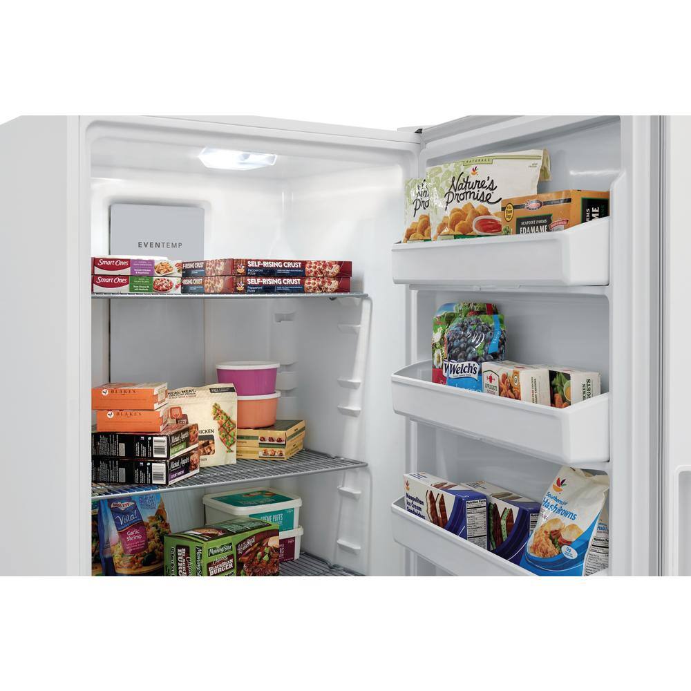 Frigidaire 32.6 in. 20 cu. Ft. Frost Free Defrost Garage Ready Upright Freezer in White ENERGY STAR FFUE2022AW