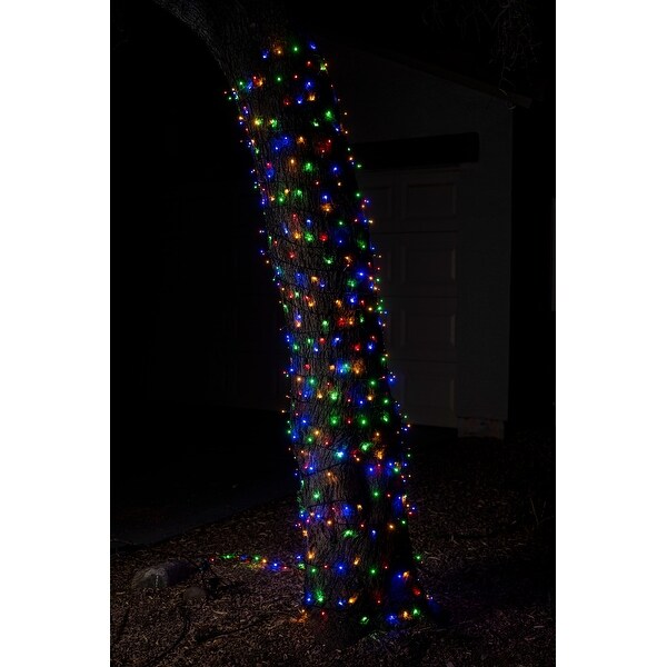 Syncfun 240 LED Cool White Christmas Lights Outdoor，78.4 FT on Reel，Green Wire String Lights