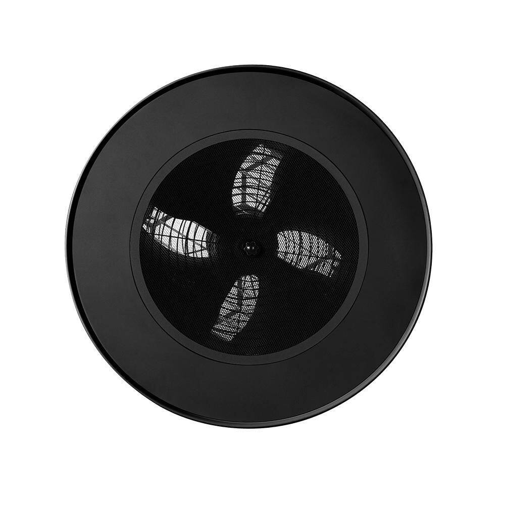 SILENTAIRE 24 in. Round Black Plasma Air Disinfection Air Purifier Ceiling Mounted Tested To Kill 99.9% Viruses Bacteria SARS-CoV2 559061000