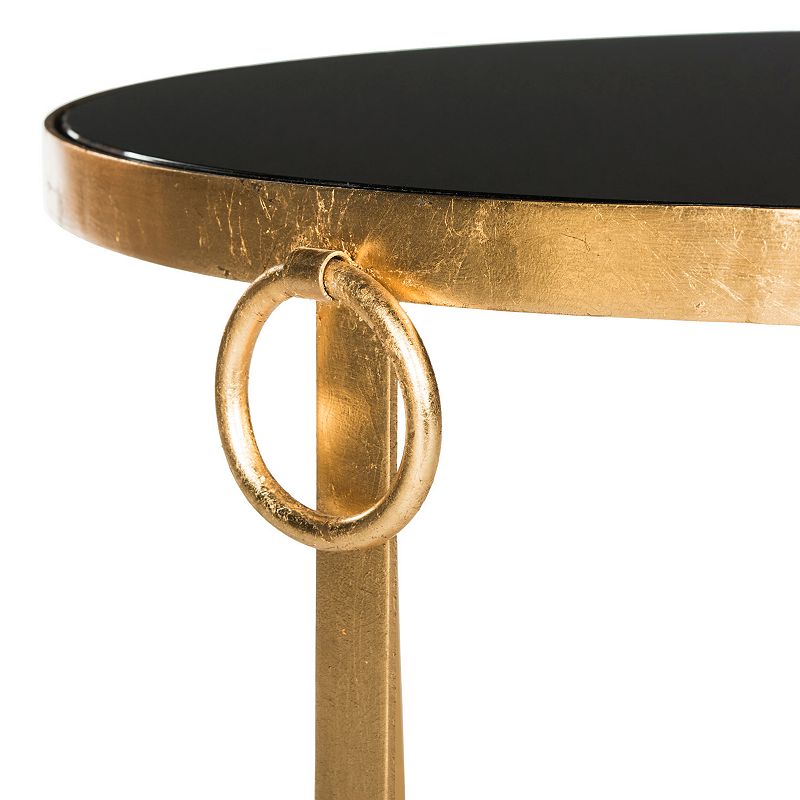 Safavieh Gold Finish Round Coffee Table