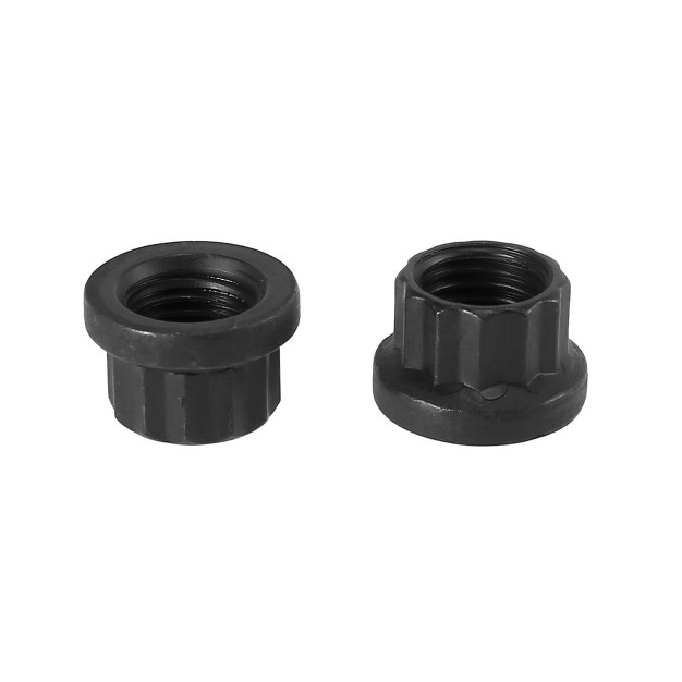 Unique Bargains Cylinder Head Stud Kit Replacement For Nissan Rb25 Rb25det 2 5l And Rb20 Rb20det 2 0l Black 14 Set