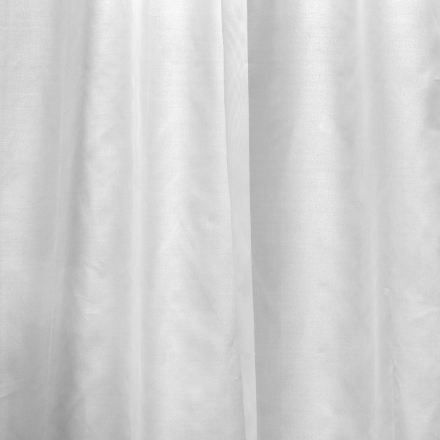 1pc Sheer Window Curtain Panel White