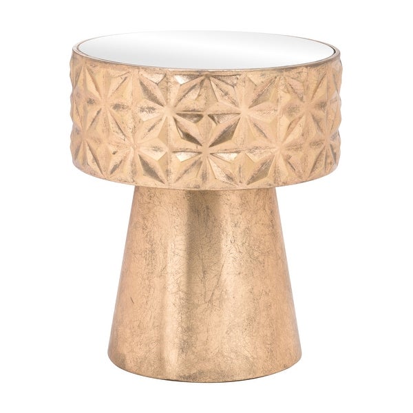 Aztec Side Table Gold - 15.7