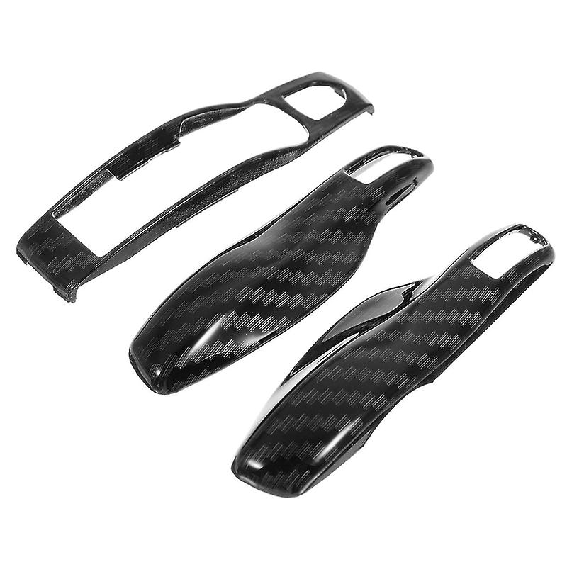 Born Pretty 3pcs Set Carbon Fiber High Quality Plastic Material Remote Key Case Covers Fob For Porsche Panamera Cayenne Macan