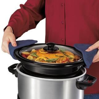 Hamilton Beach 4 Qt. Stainless Steel Slow Cooker with Built in Timer 33443