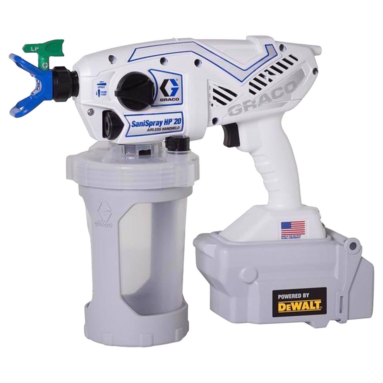 Graco SaniSpray HP 20 42 oz Hand Held Battery Operated Airless Sprayer