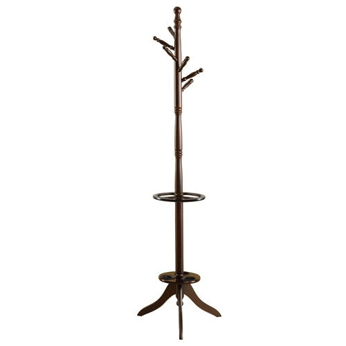 Monarch Specialties Coat Rack - 71H - Dark Cherry With An Umbrella Holder Coat Rack - 71H - Dark Cherry With An Umbrella Holder