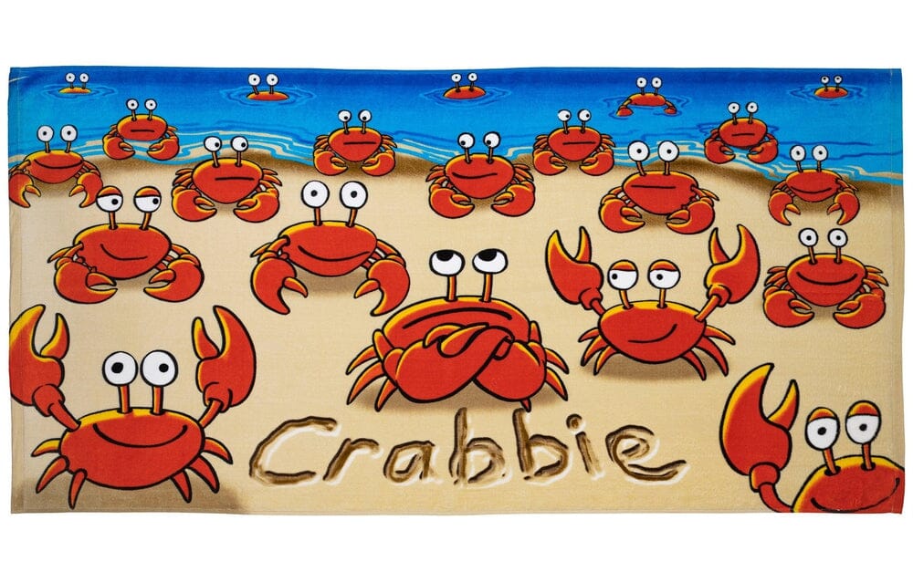 Crabbie Crab Super Soft Cotton Beach Bath Pool Towel