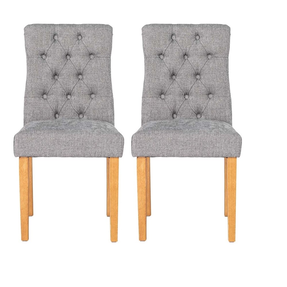 Homylin Upholstered Tufted Dining Chair (Set of 2)