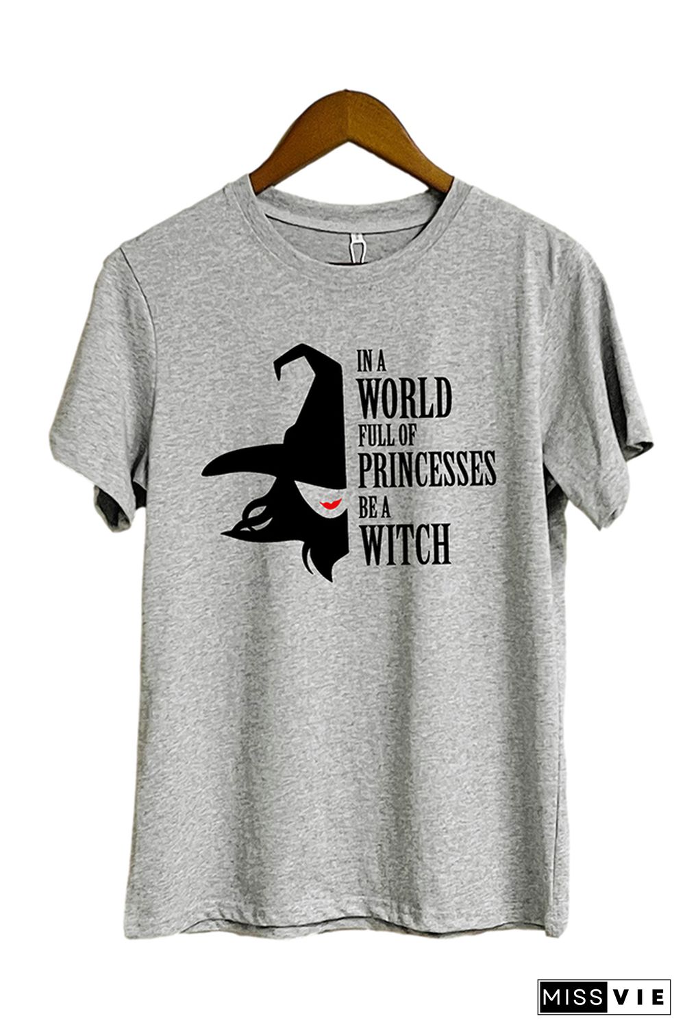 Spooky Witch Short Sleeve Graphic Tee Wholesale