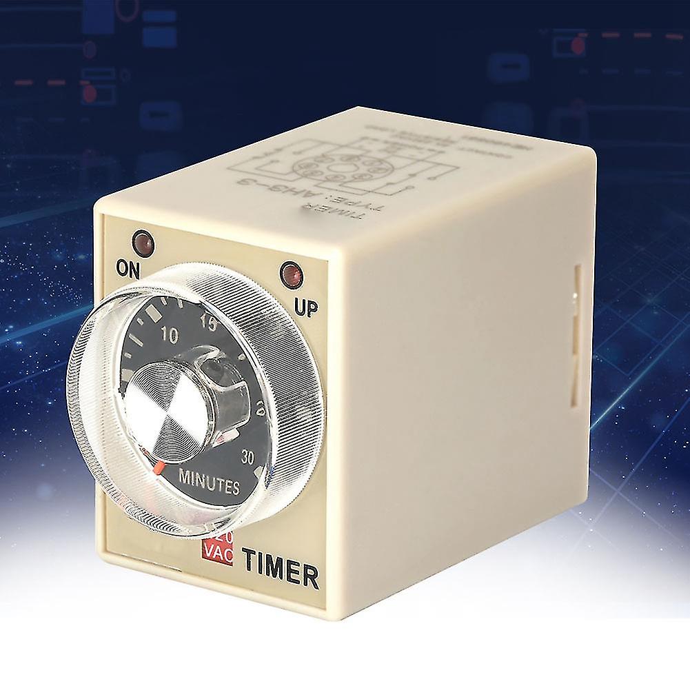 220VAC 30Minutes Power On Delay Timer Time Relay AH3-3(30M)