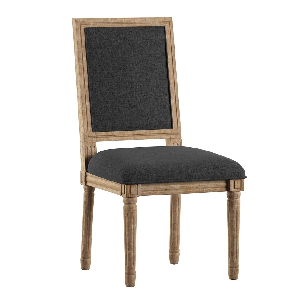 Deana Rectangular Linen Dining Chairs (Set of 2) by iNSPIRE Q Artisan