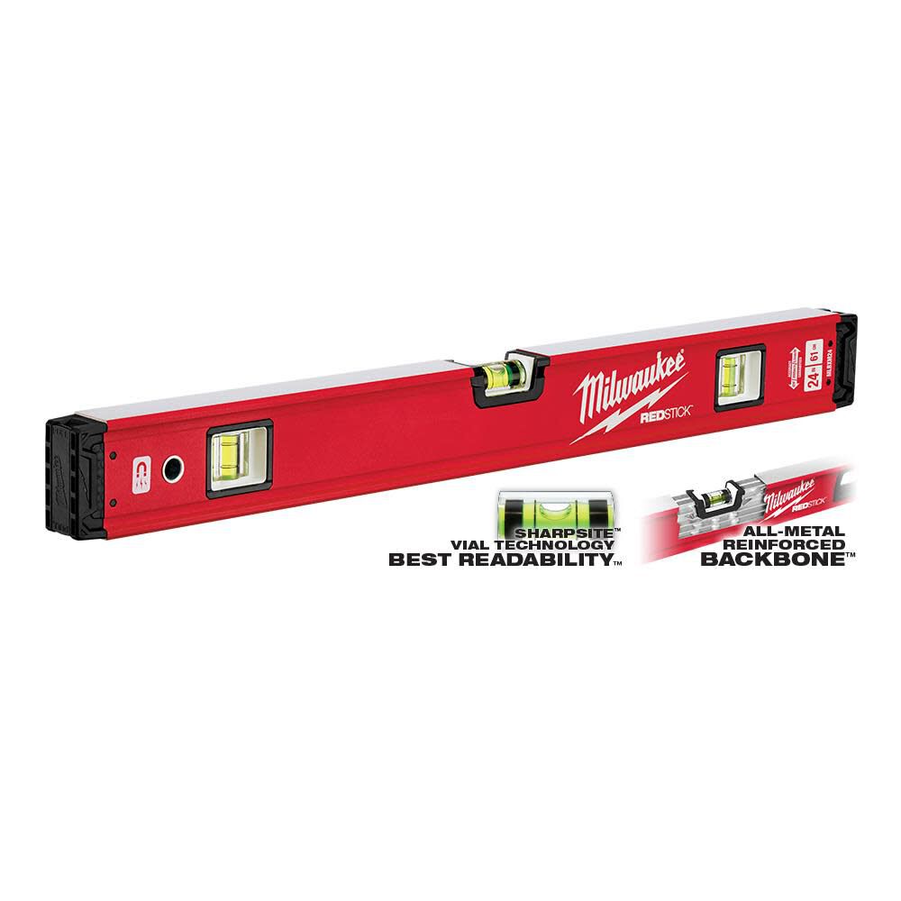 Milwaukee 24 in./48 in. REDSTICK Magnetic Box Level Set MLBXSM48 from Milwaukee