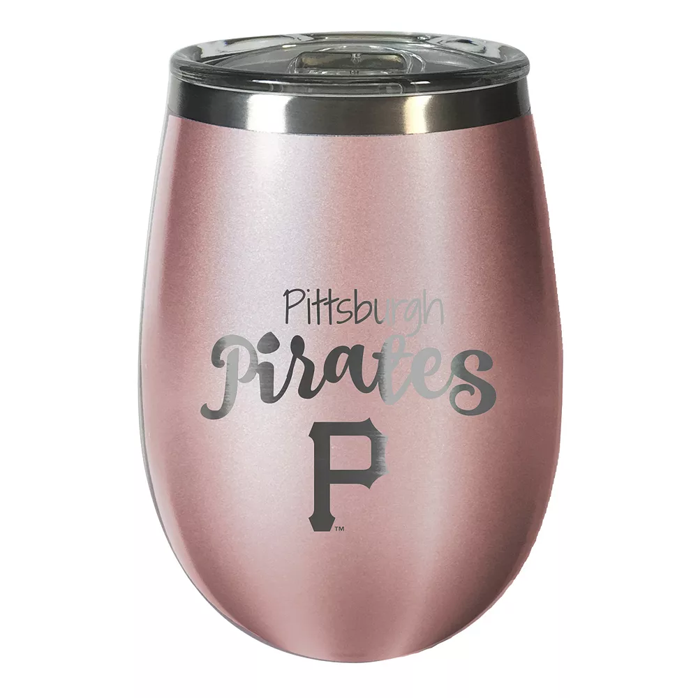 Pittsburgh Pirates 12 oz. Rose Gold Finish Vacuum Insulated Wine Tumbler