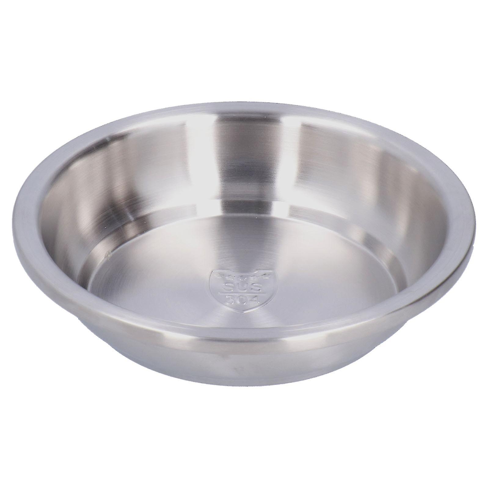 Stainless Steel Plate 304 Food Grade Material Stainless Steel Rounded Deepen Dish for Eating18cm/7in