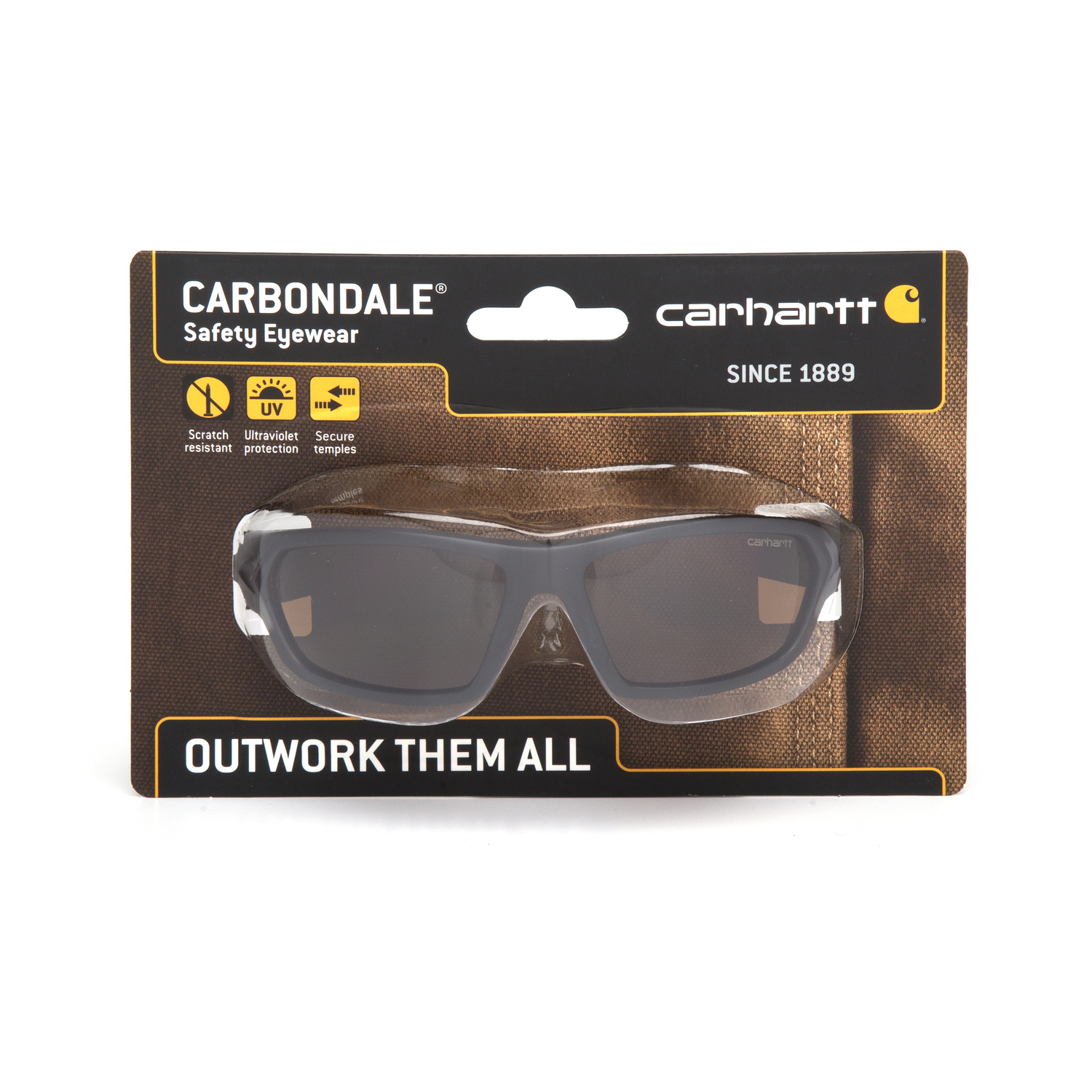 Carhartt Carbondale Anti-Fog Safety Glasses Bronze Lens Black Frame 1 pc