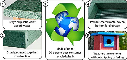 Wood Link Going Green Recycled Plastic Ranch Feeder