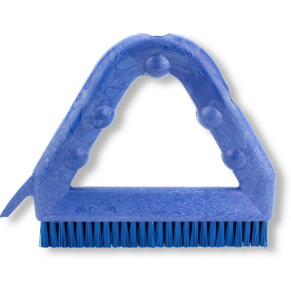 CFS Brands Sparta 9 in. Blue Polyester Tile and Grout Brush (4-Pack) 41323EC14