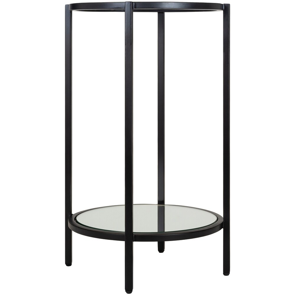 Alecsis Glass Round End Table