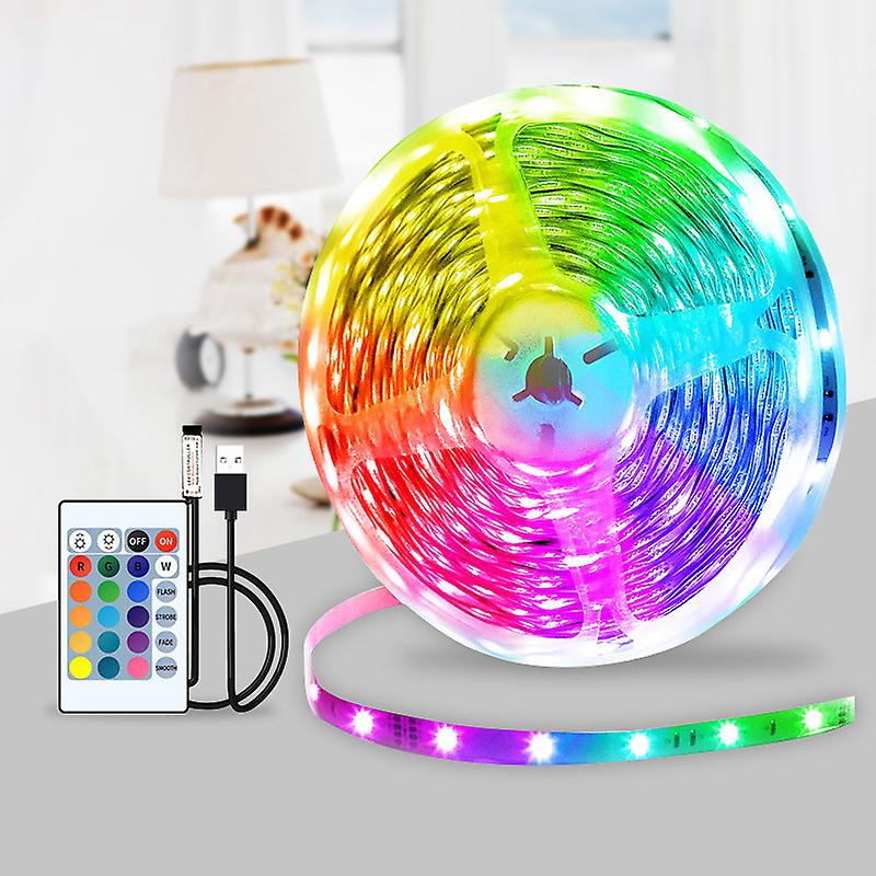 Born Pretty Rgb Led Light Strip Flexible Decorative Diode Lighting Chain Remote Control Bedroom Background Tv Ribbon Usb Decorative Lighting