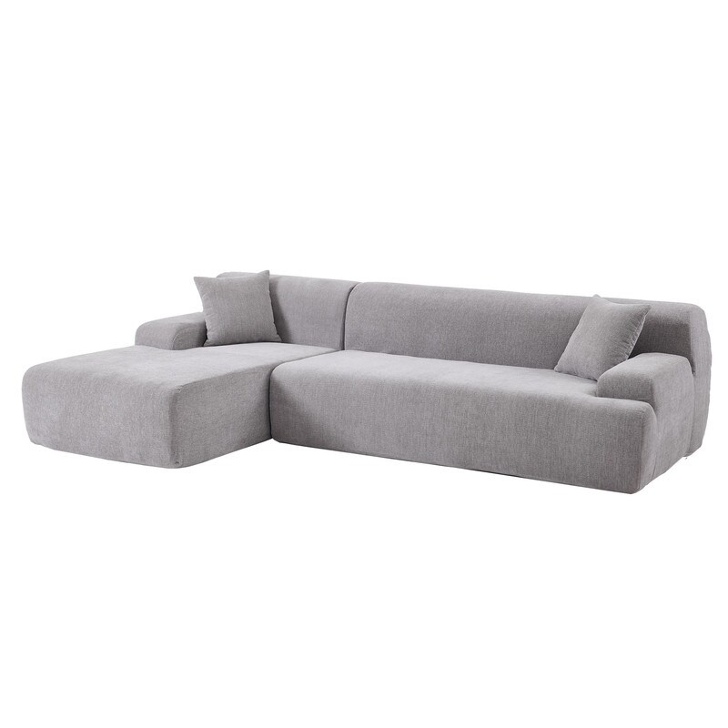 2 Piece Free Combination Modern Large L Shape Modular Sectional Sofa