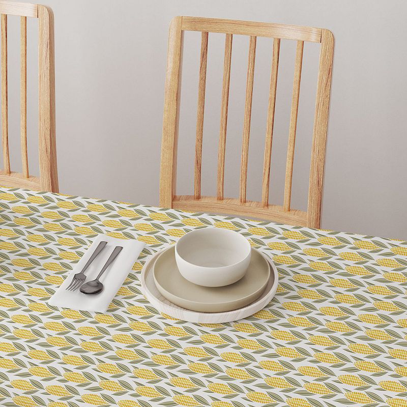 Rectangular Tablecloth， 100% Cotton， 52x104， Harvest Corn