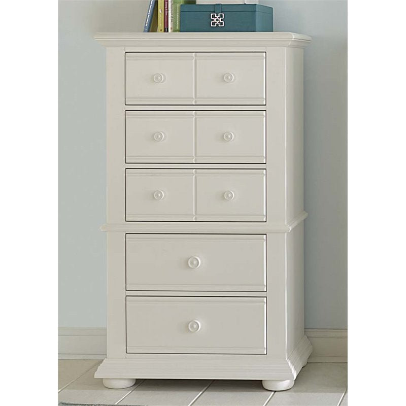 Liberty Furniture Summer House I 5 Drawer Lingerie Chest in White