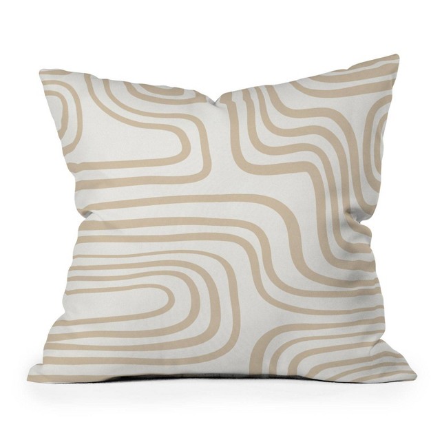 Iveta Abolina Coeur Square Throw Pillow Neutral Deny Designs