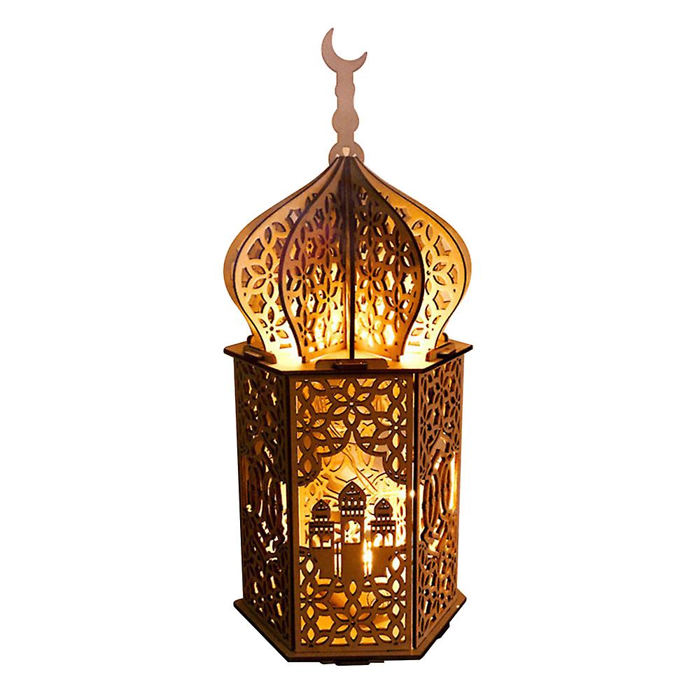 Stereo Palace Lamp Led Eid Mubarak Decorative String Lights Ramadan Kareem Decoration Accessories Muslim Islam Party Supplie Vintage Festival Lantern