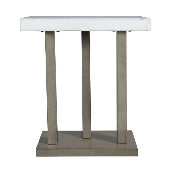 Picket House Furnishings Graham Square End Table in Grey