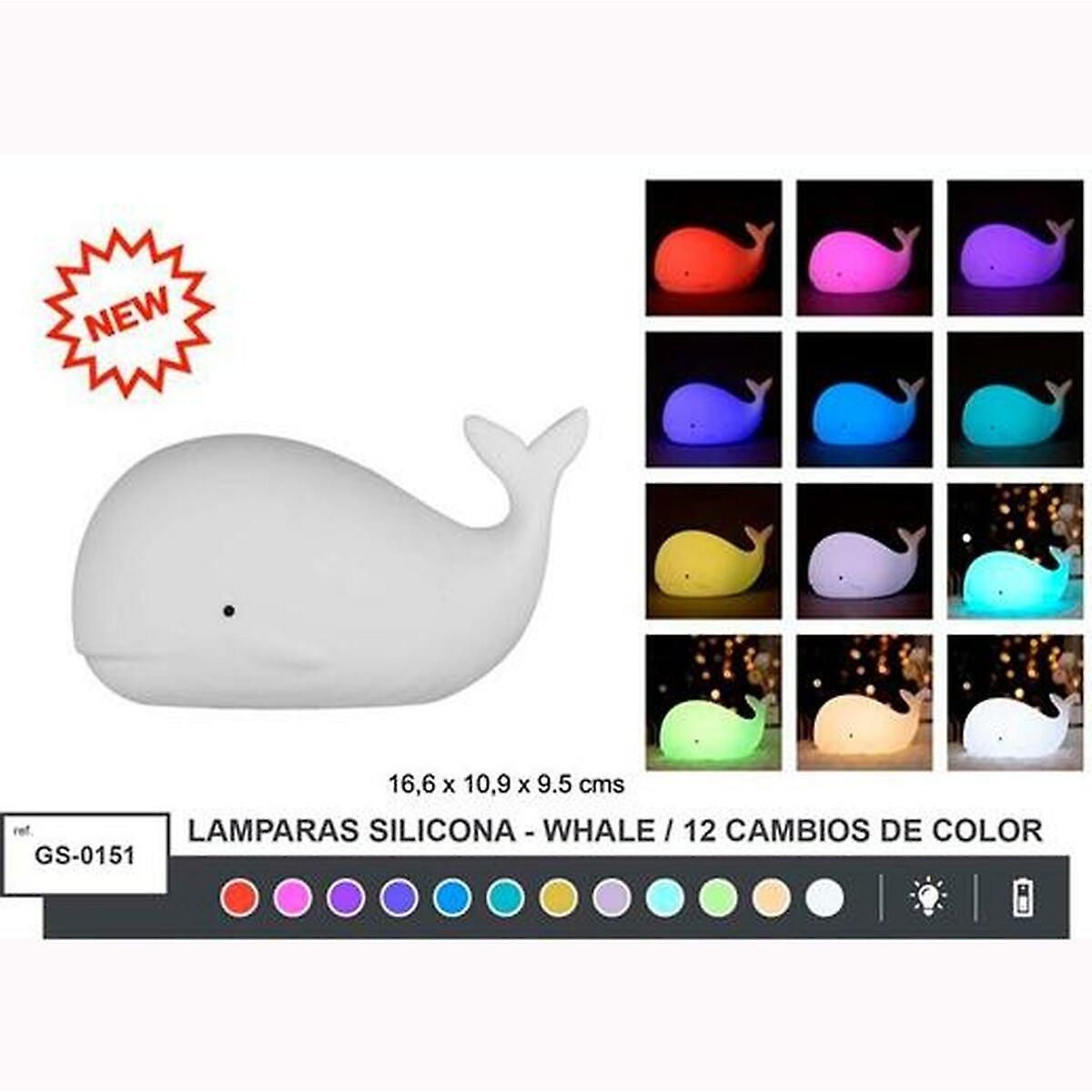 Desk lamp Roymart Whale White Silicone 16，6 x 10，9 x 9，5 cm