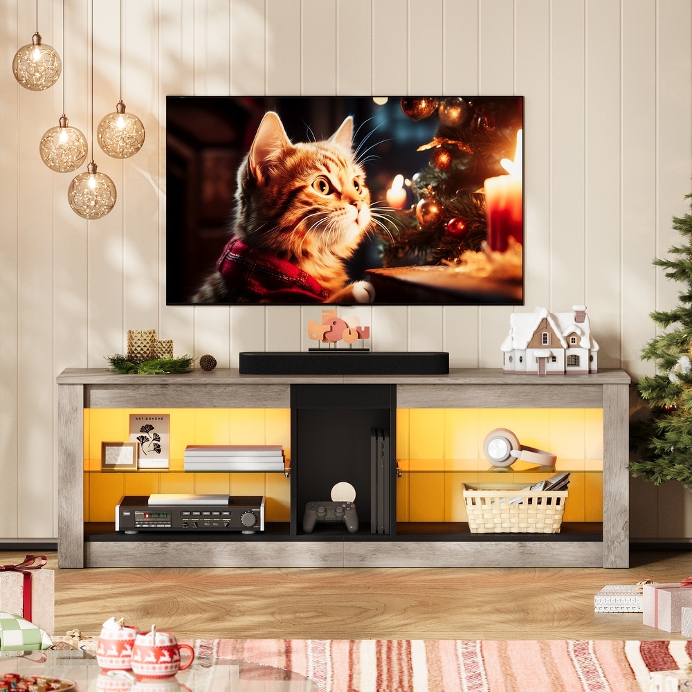 55 inch Entertainment Center LED TV Stand up to 65 Inch TVs for Living Room   55 inches