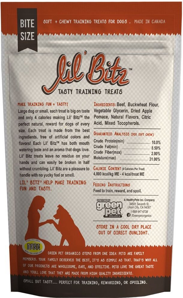 Lil' Bitz Hickory Smoked Beef Training Dog Treats