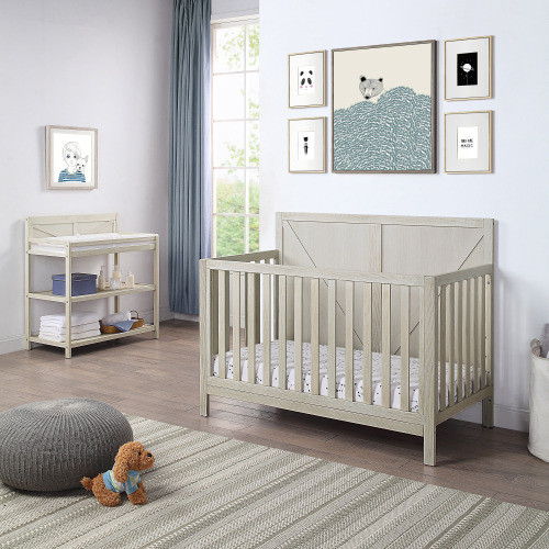 Barnside Changing Table Washed Gray B02257231