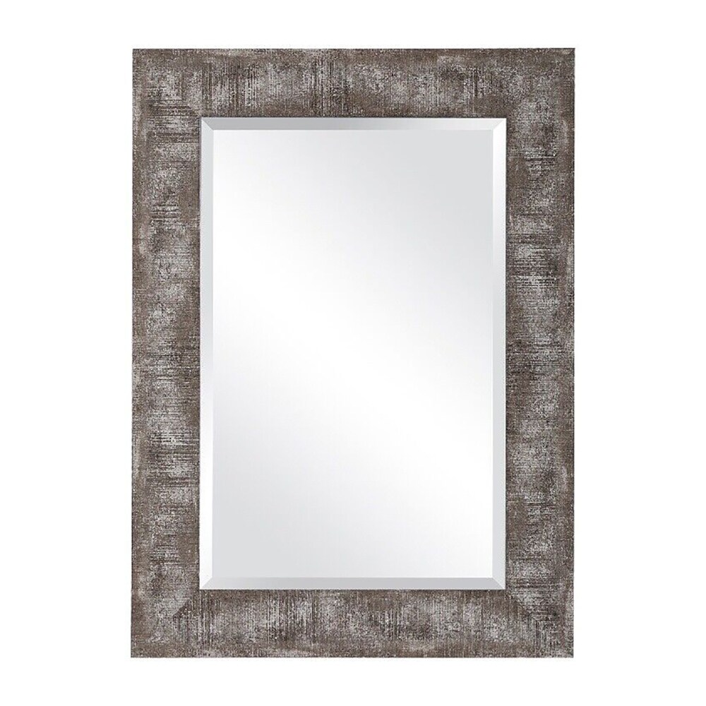 Coastal Moulding Plastic and MDF Wood Mirror Gray   26\